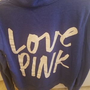 PINK 1/4 zip sweatshirt